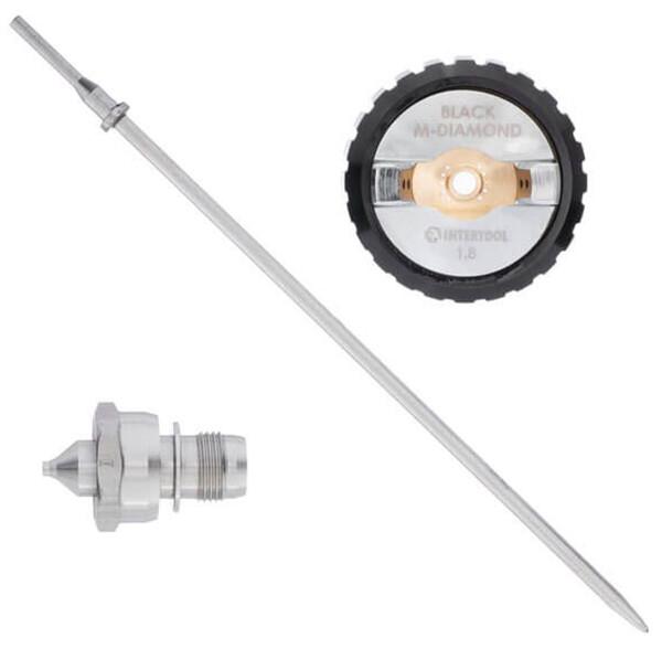 Комплект для краскопульта Intertool STORM BLACK M-DIAMOND PT-2618