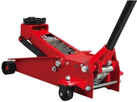 Домкрат подкатной профессиональный TORIN 3 т с двойной помпой 130-465 мм (T830023)