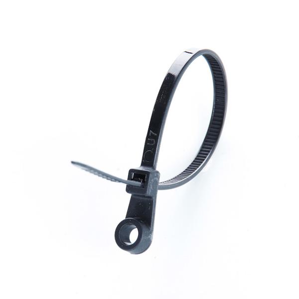 Стяжка кабельная с креплением 5x200 черная (пач 100шт) APRO (CTRM-B5200)