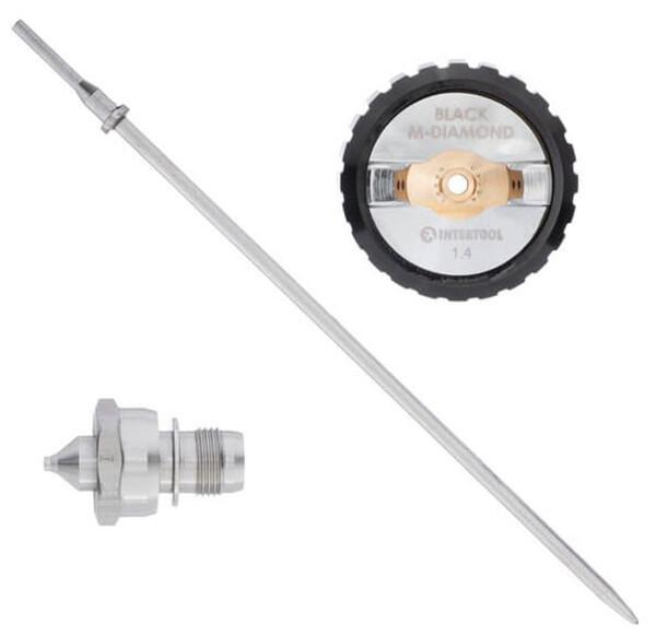 Комплект для краскопульта Intertool STORM BLACK M-DIAMOND PT-2614