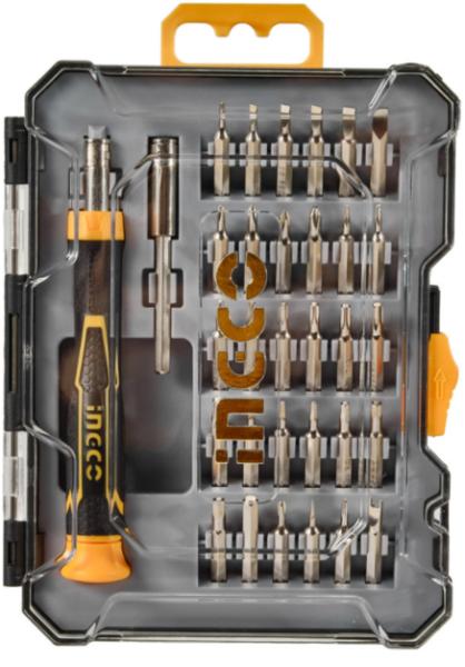 Отвертка прецизионная с набором бит INGCO 32 шт (HKSDB0348)