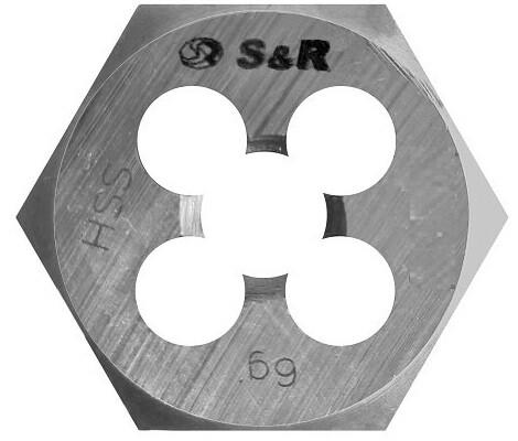 Плашка гексагональная S&R M4x0.7 мм (111203004)