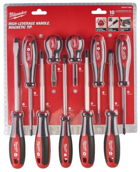 Набор отверток магнитных Milwaukee 10шт (4932471808)