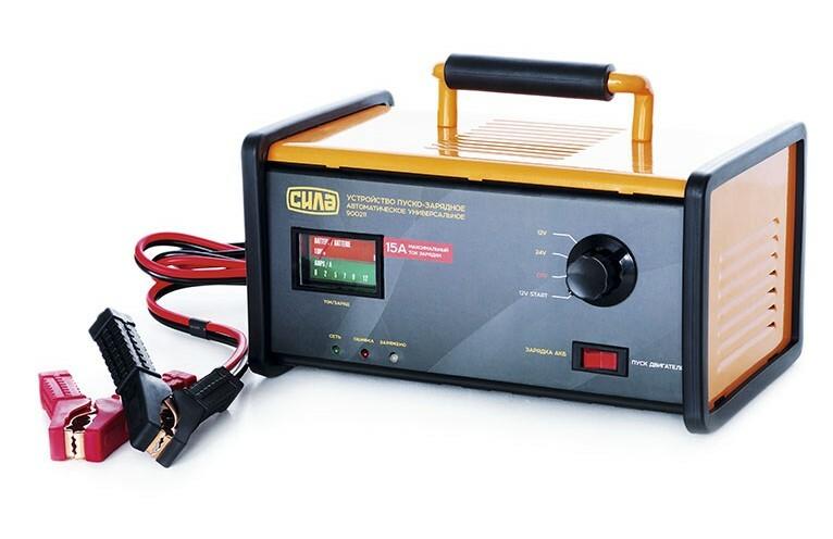 Пуско-зарядное устройство для авто СИЛА 15А, 12/24В (900211)