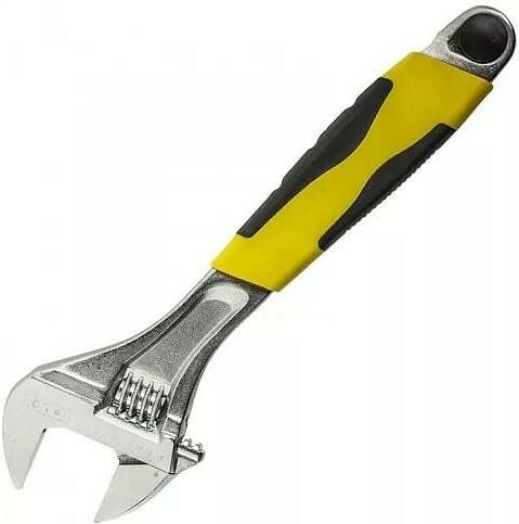 Ключ разводной Сталь 300 мм хромированный, двухкомпонентные рукоятки (41073)