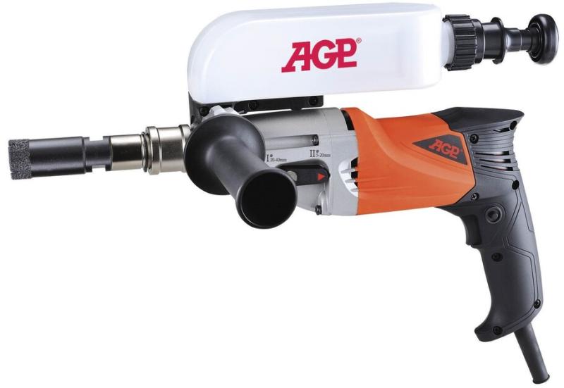 Дрель алмазного сухого сверления и с подачей воды AGP TC20