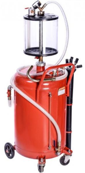 Установка для вакуумной откачки масла G.I. KRAFT B8010KV с мерной колбой, 80 л