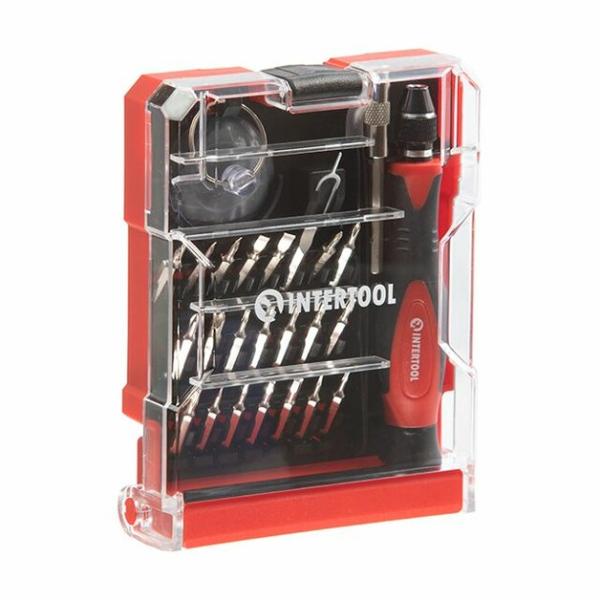Отвертка прецизионная с комплектом насадок Intertool 29 шт. (VT-3336)