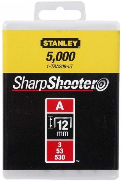 Скобы STANLEY, тип "А", 12 мм, 1000 шт (1-TRA208T)