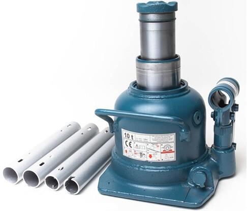 Домкрат бутылочный TORIN профессиональный низкопрофильный двухштоковый 10 т 125-225 мм (TH810002)