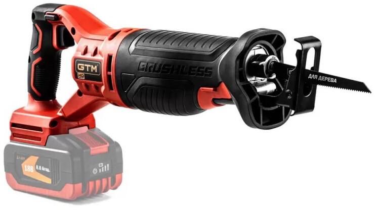Аккумуляторная сабельная пила GTM RS18/150BL (2907) (без АКБ и ЗУ)