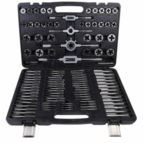 Набор метчиков и плашек метрических VIKTEC 110 шт. (VT13736C)