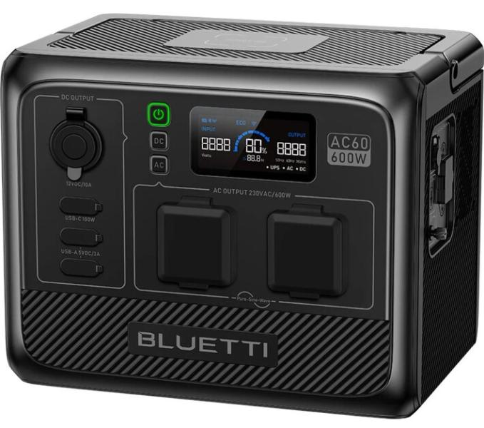 Зарядна станція Bluetti AC60 (403 Вт·год / 600 Вт) UK