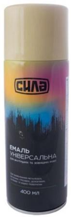 Эмаль универсальная акриловая СИЛА 1001 бежевая глянцевая, 400 мл (951311)