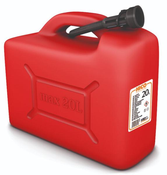 Канистра пластиковая с лейкой, 20 л HICO (KAN003)