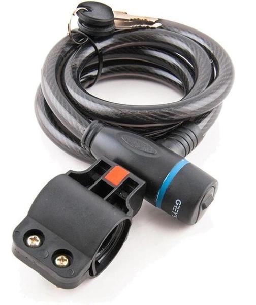 Велозамок спиральный Grey's 12х1500 мм (GR51215)