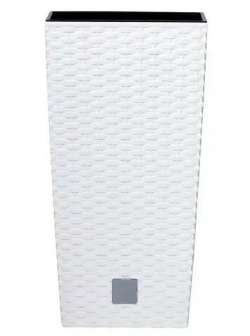 Горшок с кашпо для растений Prosperplast Rato Square, белый, 11/26.6 л (5905197195155)