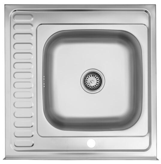 Кухонная мойка Kroner KRP Dekor-6060L, 0.6 мм (CV022812)