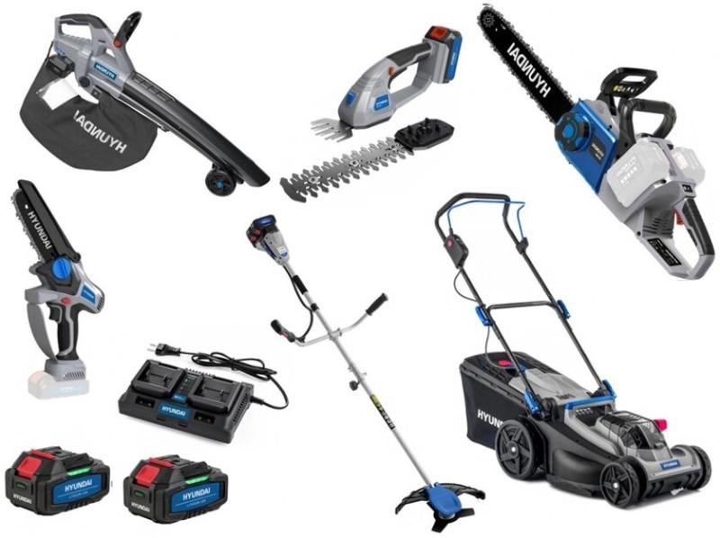 Набор аккумуляторной садовой техники Hyundai Mini
